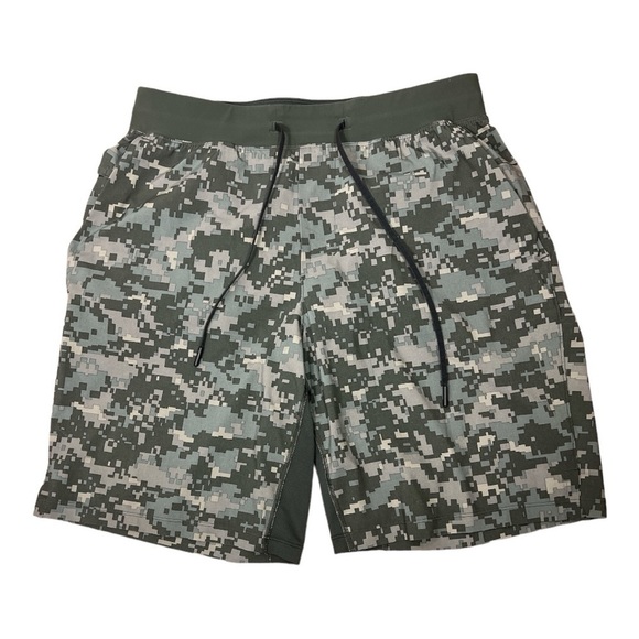 Lululemon Men's T.H.E. Short 9" Athletic Lined Micro Camo Print Sz L - Picture 2 of 10